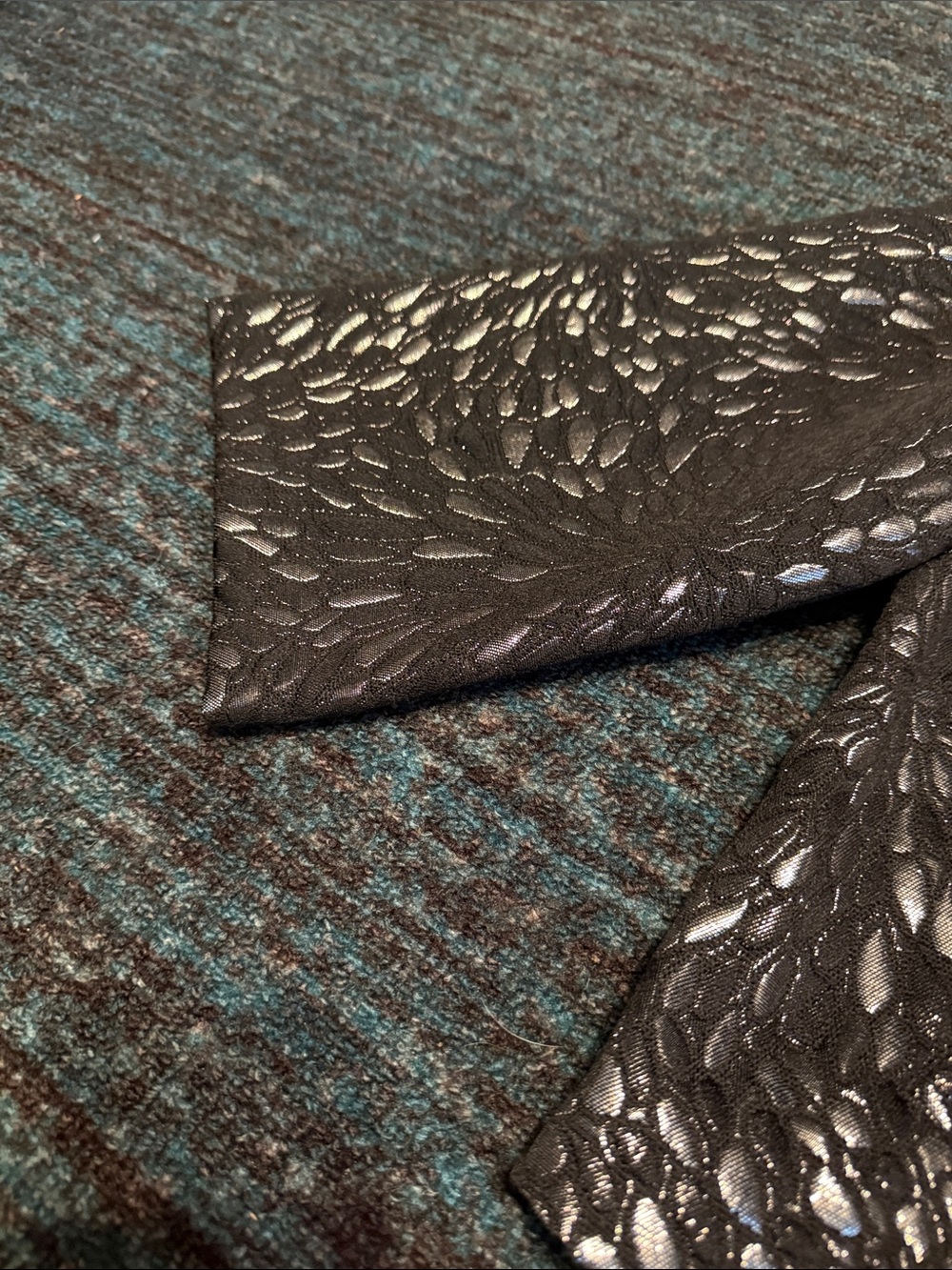 Ruby Rd. Black Quilted Floral-Texture Jacket - Picture 4 of 9